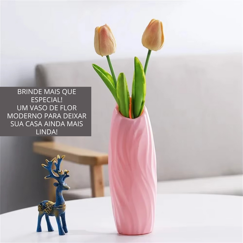 A flor de lótus da tigela sagrada de bonsai - [Brinde um Vaso de Flor Moderno]