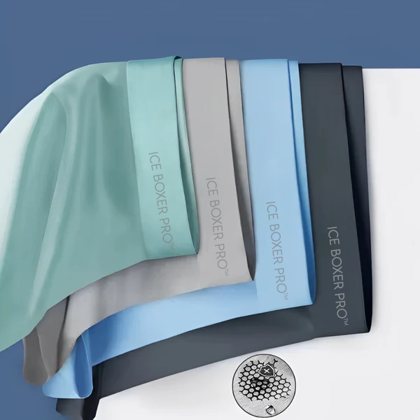 Ice Boxer Pro™ - Cueca de Seda Térmica - [COMPRE 5, LEVE 10 + BRINDE UM RELÓGIO]