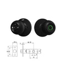 Fechadura Esférica Biométrica Inteligente Bluetooth